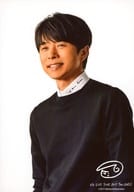 V6/井ノ原快彦/バストアップ・衣装黒.白・体左向き・背景白/「V6 LIVE TOUR 2017 The ONES」オリジナルフォト