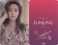 T-ARA//Eunjung(ウンジョン)/バストアップ・花柄・右手顔/裏面印刷サイン入り/CD「What’s My Name?」特典フォトカード