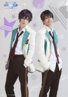新里宏太(空閑愁)・高野洸(虎石和泉)/膝上・制服・両手ポケット・キャラクターショット・2Lサイズ/ミュージカル「スタミュ」Second Season 2Lトレーディング組合せブロマイド