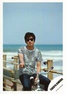 ジャニーズ/木村拓哉/膝上・衣装黒白・自転車に乗る/オフショット第1弾