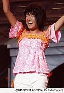 Berryz工房/徳永千奈美/ライブフォト・衣装ピンクオレンジ・両手上げ・目線左/公式生写真