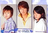 w-inds/集合(3人)/横型・バストアップ・橘.緒方衣装白・蝶の模様/公式生写真