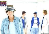 D-BOYS/五十嵐隼士/横型・上半身・シャツ青・背景メンバー・D☆DATE 1st Tour 2011 SUMMER DATE LIVE～手をつないで～/公式生写真