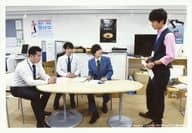 集合(4人)/横型・全身・スーツ・三人座り・小林立ち・室内/劇場版「『広告会社、男子寮のおかずくん』完成披露上映会」Lサイズブロマイド 4ショットCセット