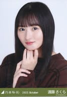 遠藤さくら/バストアップ・ウィンドウペンチェック/「乃木坂46 2022.October」WebShop 限定ランダム生写真