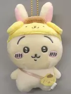 うさぎ×ポムポムプリン マスコットホルダー 「ちいかわ なんか小さくてかわいいやつ×サンリオキャラクターズ」