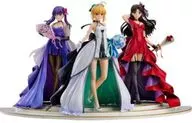 セイバー 遠坂凛 間桐桜 ～15th Celebration Dress Ver. ～Premium Box 「「Fate/stay night」 ～15th Celebration Project～」 1/7 ABS＆PVC製塗装済み完成品