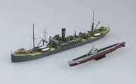 1/700 給糧艦 間宮＆米潜水艦シーライオン 「ウォーターラインシリーズ」