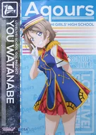 B1ポスター 渡辺曜(HAPPY PARTY TRAIN ver.) 「ラブライブ!サンシャイン!! SEGA 2代目!!セガスタッフイメージガール 花丸ちゃん就任記念!!キャンペーン」 携帯ポイント特典