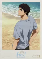 A3描き下ろしポスター 山崎宗介 「タイトーくじ本舗 劇場版 Free!-the Final Stroke- ～Summer Beach～」 D賞