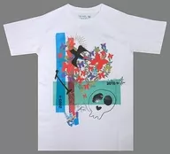 森本千絵デザイン コラージュTシャツ#1-リバイバル- ホワイト KIDS(130)サイズ 「ap bank fes ’18」