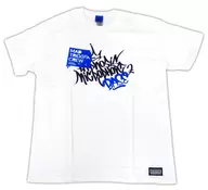 ヨコハマ・ディビジョン/MAD TRIGGER CREW Tシャツ(Hypnosis Microphone Base ver.) ホワイト×ブルー Sサイズ 「ヒプノシスマイク -Division Rap Battle- Official Store Hypnosis Microphone Base」