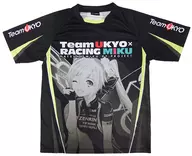 レーシングミク 2017 TeamUKYO 応援Ver. ドライTシャツ ブラック Lサイズ 「VOCALOID」