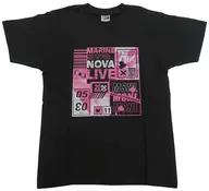 M4!!!! Tシャツ ブラック×ピンク Sサイズ 「MARINE SUPERNOVA LIVE 2020」 事前通販限定