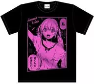 天野エリカ 箔プリントTシャツ ブラック 2XLサイズ 「カッコウの許嫁」