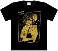 瀬川ひろ 箔プリントTシャツ ブラック 2XLサイズ 「カッコウの許嫁」