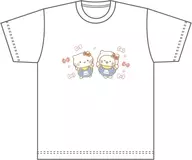 しろたん×ハローキティ Tシャツ ホワイト Lサイズ 「しろたん×サンリオキャラクターズ」