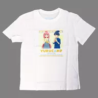 志摩リン＆各務原なでしこ Tシャツ ホワイト フリーサイズ 「みんなのくじ ゆるキャン△ SEASON3」 C賞