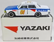 1/60 トヨタ クラウン ストックカー仕様 2992cc 綱島チェーン 1970年11月23日 ストックカーレース最終戦 ストックカー富士200マイルレース 第2位 YAZAKI #01(ホワイト×ブルー) 「トミカ レーシングメイト No.08」 エアクール特注