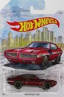 1/64 ’69 PONTIAC GTO(レッド×ブラック×イエロー) 「Hot Wheels」 [FYY11]