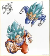 SSGS孫悟空＆SSGSベジータ 色紙 色コレ 「一番くじ ドラゴンボール VS EXISTENCE」 D賞