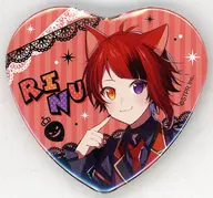 莉犬(すとろべりーぷりんす) ハート缶バッジ(2022 Strawberry Halloween ver.!!/背景赤) 2022ハロウィングッズ ハート缶バッジくじ景品