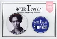 [台紙付き] 渡辺翔太(Snow Man) 缶バッジセット(2種) 「SixTONES Snow Man 1st Anniversary」