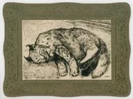 「山猫の死」 箔入りイラストカード 「ゴールデンカムイ展」