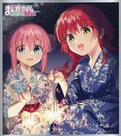 後藤ひとり＆喜多郁代(ぼっち・ざ・ろっく!) ミニ色紙風イラストカード 「まんがタイムきららMAX 2023年10月号」 メロンブックス購入特典