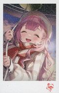 周央サンゴ(背景イラスト/ホログラム) 「バーチャルYouTuber にじさんじ ＆ NIJISANJI EN にじさんじ ウィンターデート2023 ランダムチェキ風カード Bグループ」