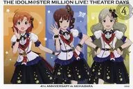 矢吹可奈＆横山奈緒＆伴田路子(ロコ) 特製ポストカード 「アイドルマスター ミリオンライブ! シアターデイズ 4th ANNIVERSARY in AKIHABARA」 対象商品購入特典