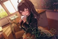夏色まつり 直筆サイン＆箔押し複製メッセージ入りさまてる描き下ろしポストカード 「バーチャルYouTuber ホロライブ 夏色まつり 活動5周年記念 活動5周年記念フルセット 数量限定ver.」 購入特典