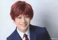 小西成弥(蓮川一也)/横型・顔アップ・制服・背景白・キャラクターショット/SCHOOL STAGE「ここはグリーン・ウッド」個人ブロマイド