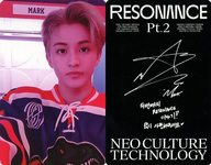 NCT 2020/マーク/裏面黒・印刷サイン入り/CD「2nd Album ： Resonance Pt.2(Arrival Ver.)」封入特典フォトカード