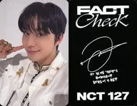 NCT 127/ジョンウ(JUNGWOO)/印刷サイン・メッセージ入り/CD「FACT Check」(Exhibit Ver.)フォトカード